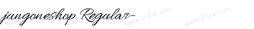 jungoneshop Regular字体转换 jungoneshop Regular字体转换